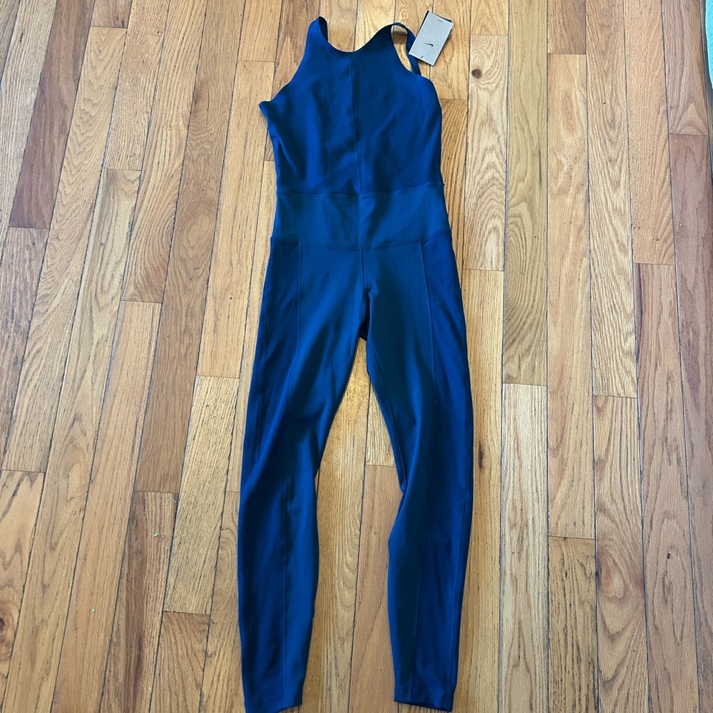 Nike Blue Jumpsuit Sleeveless Stretchy